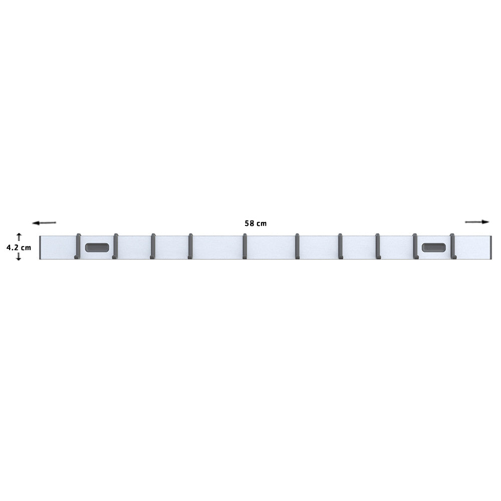 Kitchen Rail 58 cm Stainless Steel