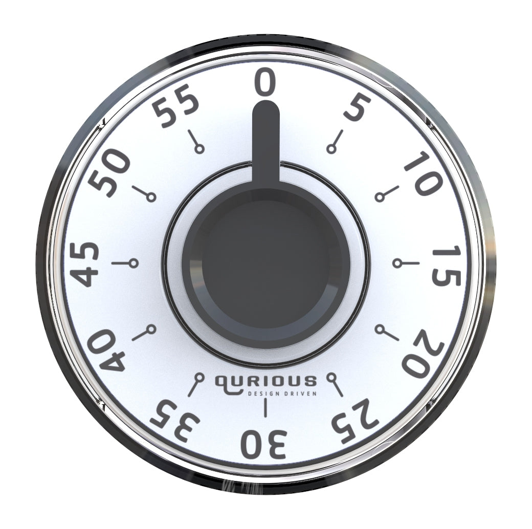 Kitchen Rail Timer White Face