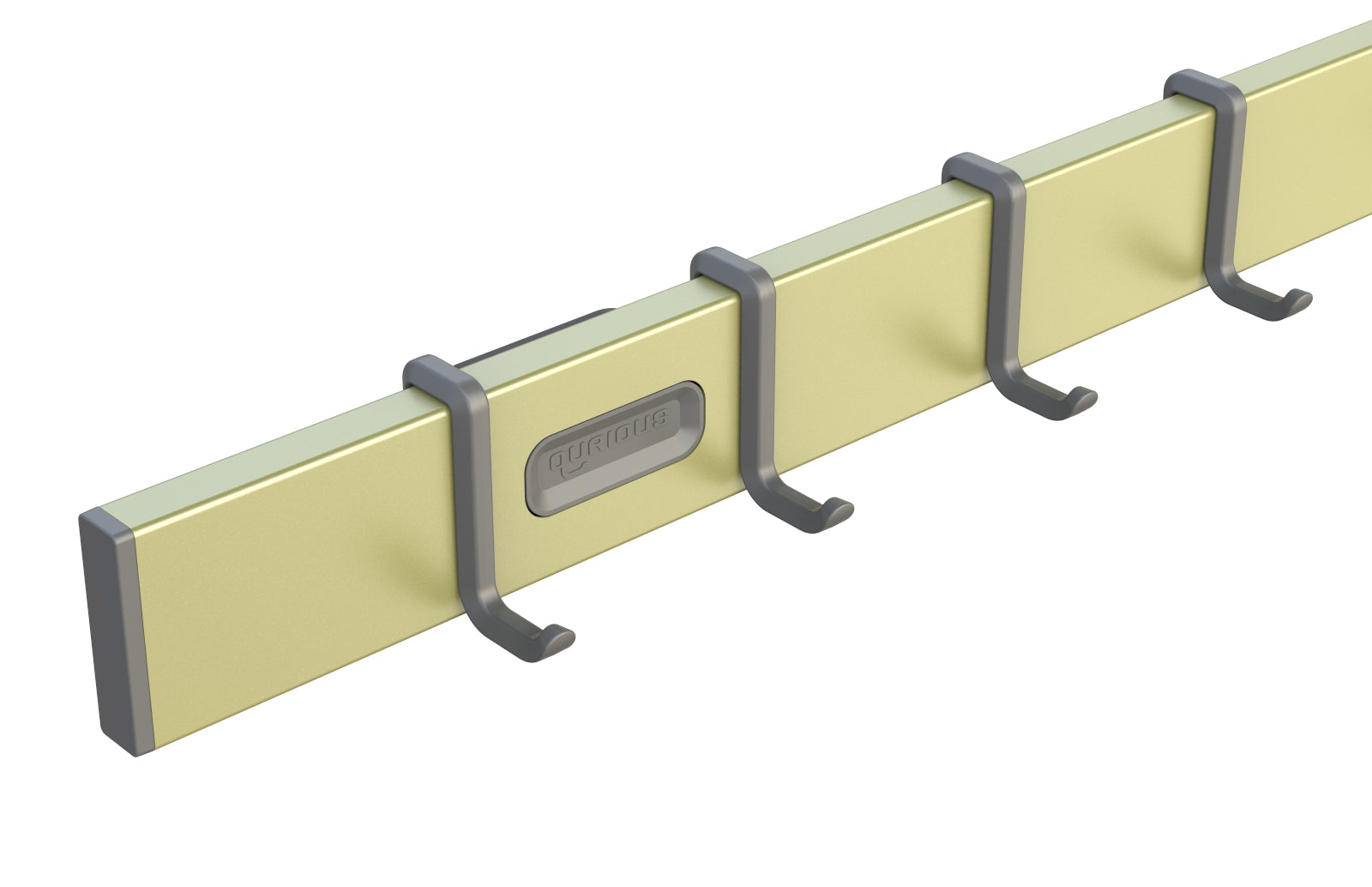 Kitchen Rails 80 cm Brass Coated